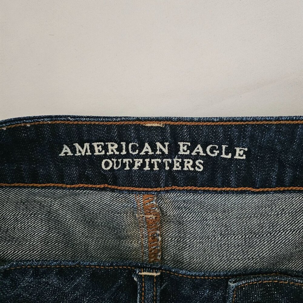 American Eagle Outfitters Women's Indigo High Rise Festival Denim Shorts Size 6 - Picture 8 of 12